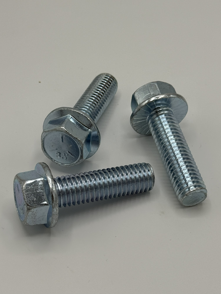 1/2" - 13 X 2 1/4" IFI-111 SERRATED HEX FLANGE SCREW SAE J429 GR 5 ZINC TRIVALENT CLEAR