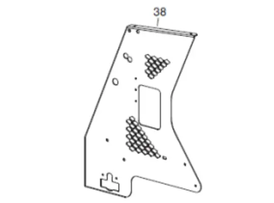 Veloci Heater Replacement Panel SX (Left) - Fire 155