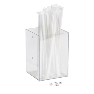Cal-Mil 787-12 4-1/4"W x 4-1/4"D x 6"H Classic Straw Holder