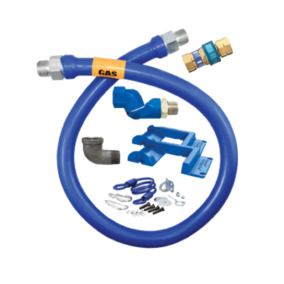 Dormont Manufacturing 16125BPQSR48PS Dormont Blue Hose Gas Connector Hose Assembly 1-1/4" Dia.