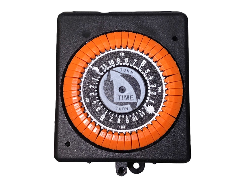 Allied Innovations TIME CLOCK 110V, 20AMP, 60HZ, 24 HOUR, 4 LUG, ORANGE