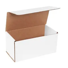 10 X 5 X 5 ECT32B WHITE CORRUGATED MAILER ECT32-B 50/BD M1055