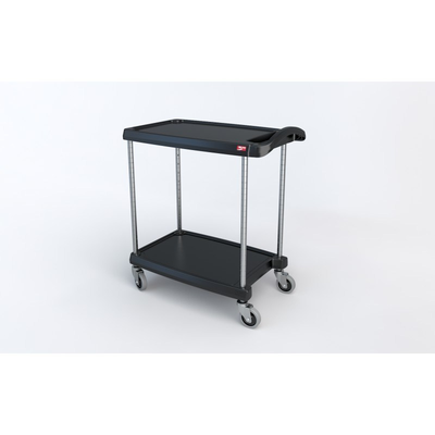 Metro MY1627-24BL Mycart Series Utility Cart 2-Shelves