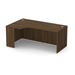 PL178L 71" LEFT PORKCHOP 30"d -MODERN WALNUT