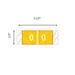 Original COL'R'TAB® Numeric 11850 Label Rolls