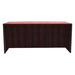 PL187 66" BOW FRONT DESK SHELL- Mahogany