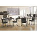 3204 STACKABLE GUEST CHAIR W/ARMS-BLK9106