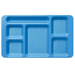 Cambro 1596CW Camwear 2 X 2 Compartment Rectangular Tray 6-Compartment, Polycarbonate