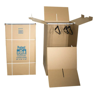 Corrugated Wardrobe Box - 24" x 24" x 42"