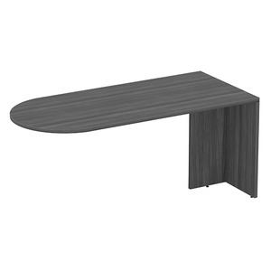 PL131 66" BULLET DESK - Coastal Gray