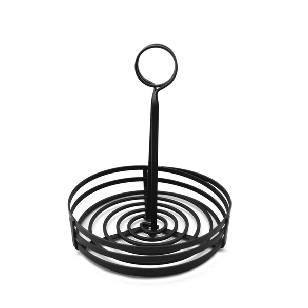 Flat Coil Wrought Iron Condiment Racks