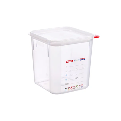 Araven 11856 Square Polypropylene Container, 18 L./ 19 qt 