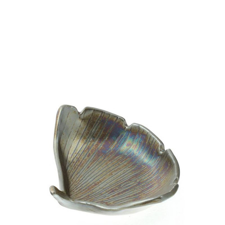 Sauce Dish Ginkgo Rainbow Luster 