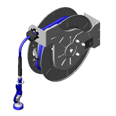 T&S Brass B-7142-01 Hose Reel System Open