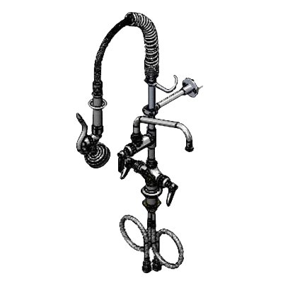 T&S Brass MPX-2DLN-08 Mini Pre-Rinse Unit Low Flow Spray Valve