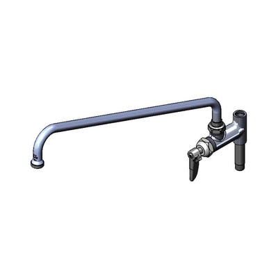 T&S Brass B-0157-CR Add-On Faucet with Ceramas Cartridge & 18" Swing Nozzle