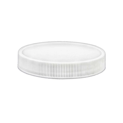 Cap - Ribbed - 70/400 Finish - PermaSeal Liner - White