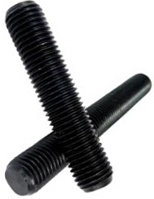 9/16" - 12 X 6" FULLY THREADED STRAIGHT ROD SAE J429 GR 8 PLAIN