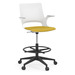 42141- HARMONY DRAFTING STOOL BASE - BLACK (BASE ONLY)