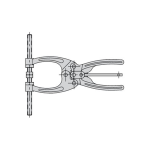 Carr Lane CL-254-PL-2 Forged Toggle Pliers (700lbs) 1-3/4" Jaw, Dual Hex-Head Spindles