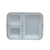 Tray, hot/cold, clear, 3 compt