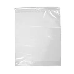 14 X 16 X 6" PLAIN POLY BAG WITH DRAWSTRING, NO PRINT