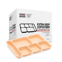 Cook's 630-440 Extra Deep 6-Compartment Tray | Cook's Direct
