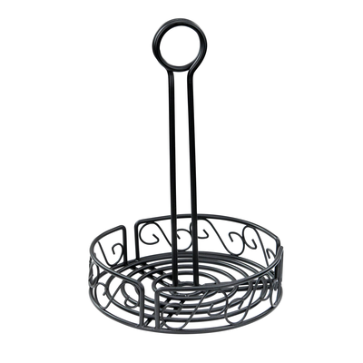Winco WBKH-7R 7-1/2" Dia. X 9"H Condiment Caddy