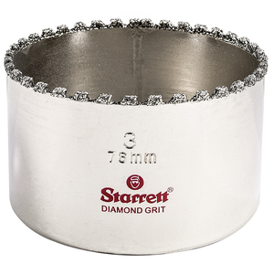 STARRETT KD0300-N 3'' (76mm) Diamond Grit Hole Saw