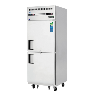Everest ESRFH2 29-1/4" Two Half-Door Upright Reach-In Dual Temp Refrigerator/Freezer Combo, NSF