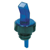 Spill-Stop 313-05 Ban-M Screened Pourer, blue with black collar