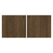PL44LDLOCK - PAIR LAMINATE HUTCH DOORS W/LOCK - Modern Walnut