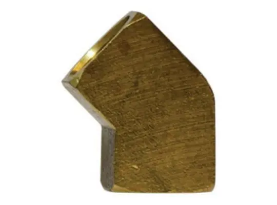 45 deg Elbow, 1/2 in FIP x 1/2 in FIP, 0.94 in, Brass