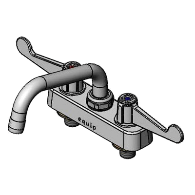 T&S Brass 5F-4CWX06 Equip Workboard Faucet 4" C/C Deck Mount