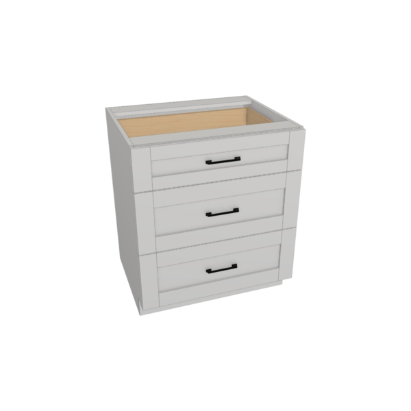 Hampton Pure White Box  Drawer Base Kit - 30” X 34 1/2”H X 24”D