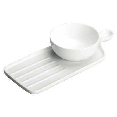 Winco WDP016-103 11-5/8" X 4-3/4" O.A. Soup & Sandwich Set