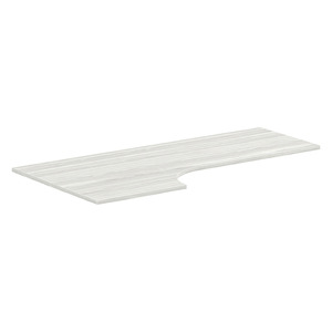 PLT723624L 72" CORNER EXTENSION WORK SURFACE TOP: LEFT- SILVER BIRCH