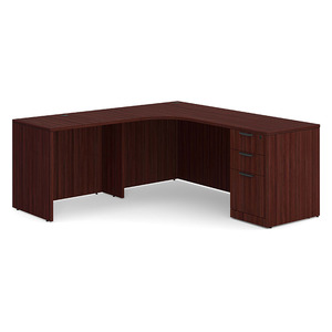 CLALD1003 Left 71"x71" Classic L-Shape Desk- Mahogany