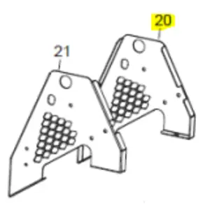 Veloci Heater Replacement Panel DX (Right) - Flame 115