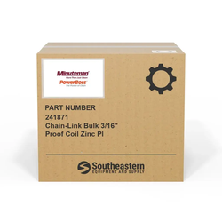 Minuteman - 241871 - Chain-Link Bulk 3/16" Proof Coil Zinc Pl