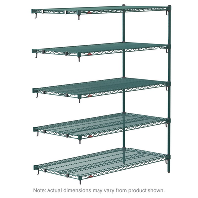 Metro 5AA367K3 Super Adjustable Super Erecta Add-On Shelving Unit 60"W X 18"D X 74"H