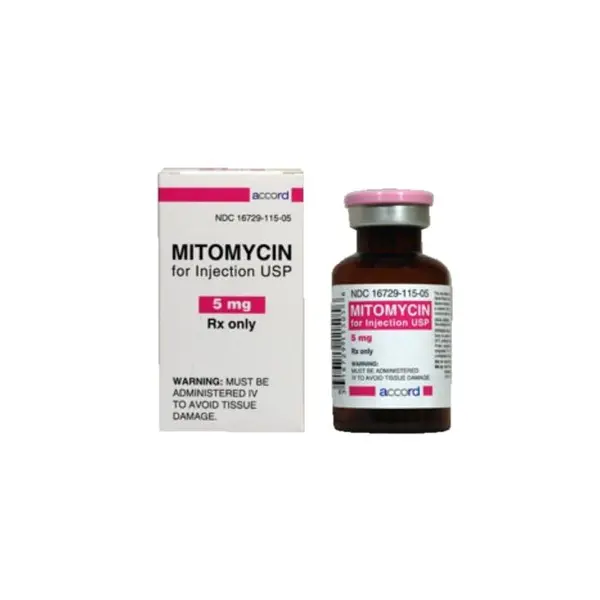Mitomycin, Injection, 5mg, 5,g (1/ea) Vial NDC 16729011505