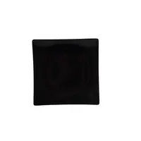 Thunder Group 24006BK 6" x 6" x 1" Flare Plate