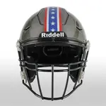 Patriotic Stars & Stripes American Flag Football Helmet Stripes 