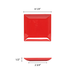 Thunder Group 29004PR 41/2" x 41/2" x 1/2" Square Plate