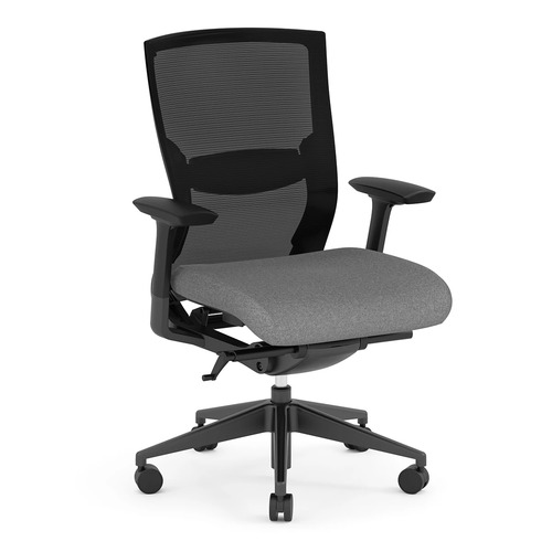 Propel Office Chair - Black Frame with Grey Seat
