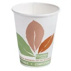8 OZ COMPOSTABLE HOT PAPER CUP, 1000/CS   SOLO 378PLA-J7234