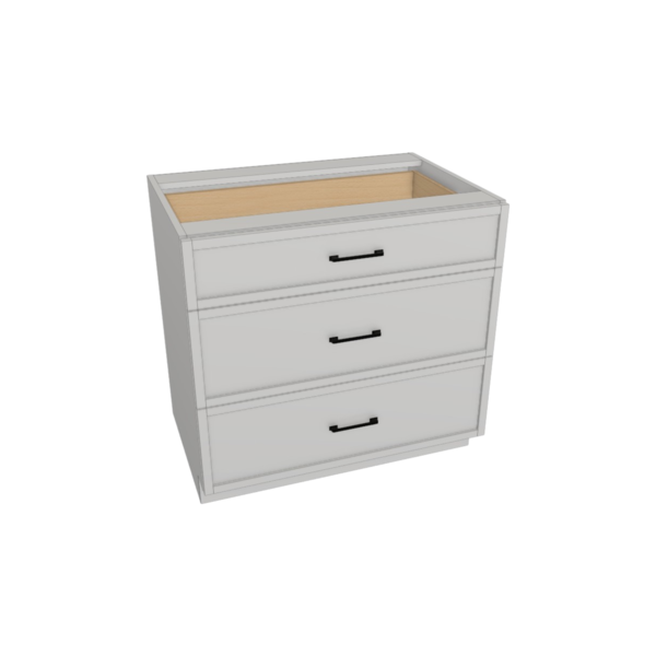 Fresno Pure White Box  Drawer Base Kit - 36” X 34 1/2”H X 24”D