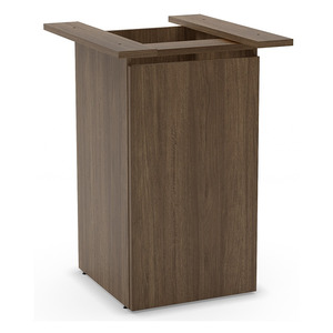 PLCUBED2040 40" CUBE BASE WITH DOOR- MODERN WALNUT