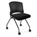 3274 AGENDA ARMLESS NESTING CHAIR- WITH BLACK SEAT